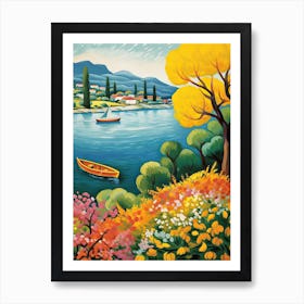 Lake Como Italy Vintage 1 Art Print