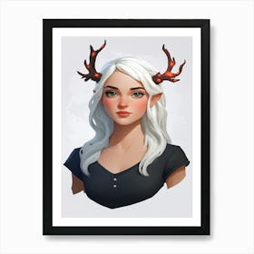 Elf Girl Art Print