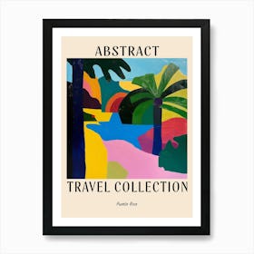 Abstract Travel Collection Poster Puerto Rico 1 Art Print