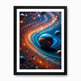 Planets In Space Art Print