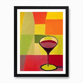 Catarratto Paul Klee Inspired Abstract Cocktail Poster Art Print