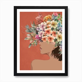 Floral Woman 1 Art Print