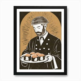 Sushi Chef 1 Art Print