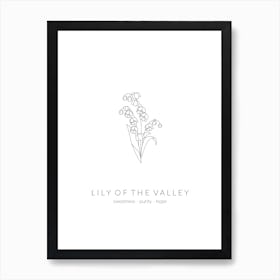 Lily Of The Valley Birth Flower Art Print