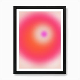 Sunset Gradient Aura Art Print