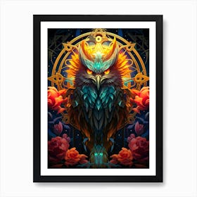 Owl Of The Night Art Print