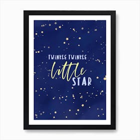 little stars kids room artprint Art Print