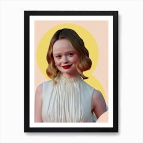 Thora Birch Retro Collage Movies Art Print