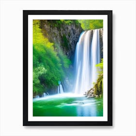 Skradinski Buk Waterfall, Croatia Realistic Photograph (3) Art Print