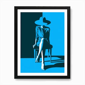 Woman In A Hat 1 Art Print