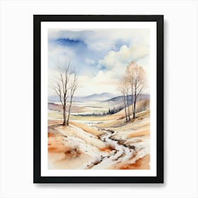 Watercolor Landscape 1 Art Print