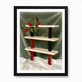 Three Tier Shelf Art Print