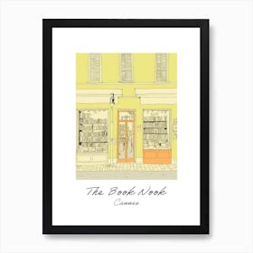 Cannes The Book Nook Pastel Colours 4 Poster Art Print