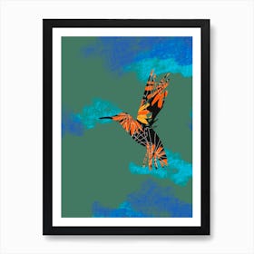 The floral bird Art Print