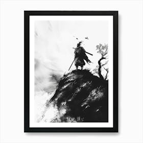 Sketched Black And White 36 Art Print