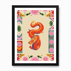 Year Of The Dragon Botanical Art Print