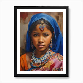 Indian Girl Art Print