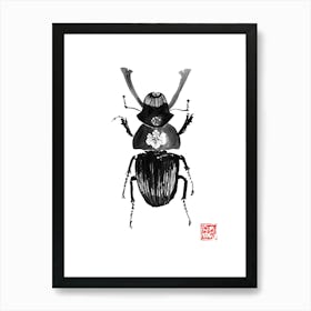 Samurai Beetle Art Print