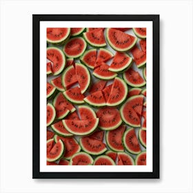 Watermelon Slices Art Print