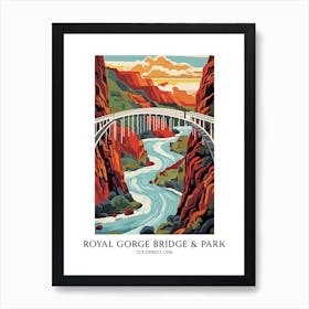 Royal Gorge Bridge & Park, Colorado, Usa Colourful 2 Art Print