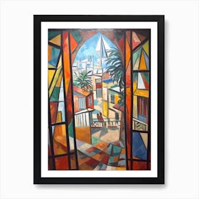 Window View Havana Of In The Style Of Cubism 3 Art Print