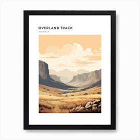 Overland Track Australia 2 Hiking Trail Landscape Poster Art Print