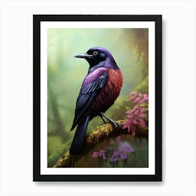 Fruitcrow Serenade: Jungle Bird Poster 1 Art Print