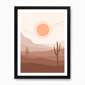 Desert Landscape 4 Art Print