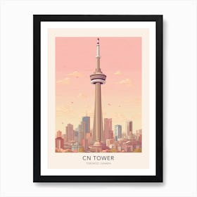 Cn Tower Toronto Canada Travel Poster Art Print