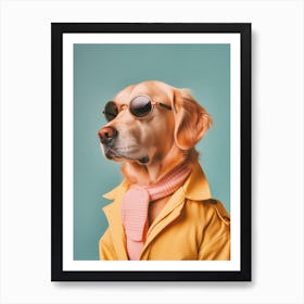 A Golden Retriever Dog 6 Art Print