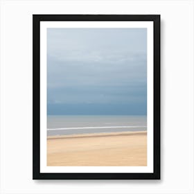 Storm on the horizon with a calm sea in Italy - coastal nature and travel photography by Christa Stroo Photography Art Print