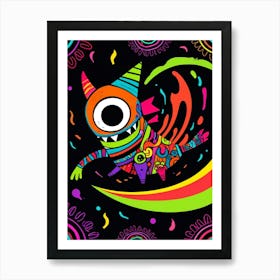 Psychedelic Monster Art Print