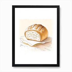 Sweet Bread Bakery Product Quentin Blake Illustration 3 Art Print