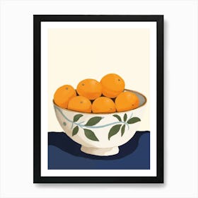 Oranges In A Bowl 3 Art Print