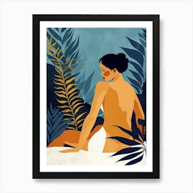 Woman In a Jungle, Nude Series Art Print