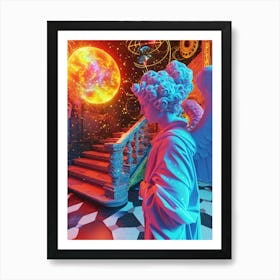 Statue in the room Art Print