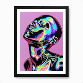 "Neon Skin: Abstract Art " Art Print