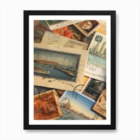 Postage Stamps 10 Art Print