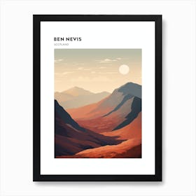 Ben Nevis Scotland 2 Hiking Trail Landscape Poster Art Print