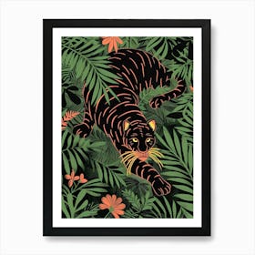 Tiger In The Jungle 4 Art Print