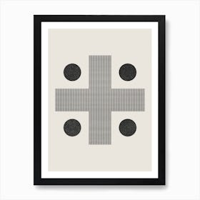 Abstract Cross Art Print