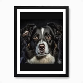 Border Collie, pet portrait, dog portraits, animal portraits, artistic pet portraits, dog portrait painting, pet portrait painting, pet portraits from photos, etsypet portraits, watercolor pet portrait, watercolour pet portraits, pet photo portraits, watercolor portraits of pets, royal pet portraits, pet portraits on canvas, pet canvas art, etsy dog portraits, dog portraits funny, renaissance pet portraits, regal pawtraits, funny dog portraits, custom pet art, custom pet, portrait of my dog, custom pet portrait canvas, crown and paw pet portraits, painting of your pet, renaissance dog painting, west willow pet portraits, hand painted dog portraits, ai pet portrait, 1 Art Print