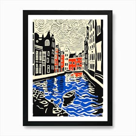 Amsterdam Canal Art Print