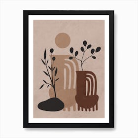 Vases And Plants 18 Art Print