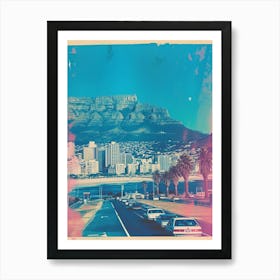 Cape Town Retro Polaroid Inspired 1 Art Print