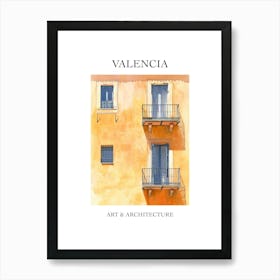 Valencia Travel And Architecture Poster 2 Art Print