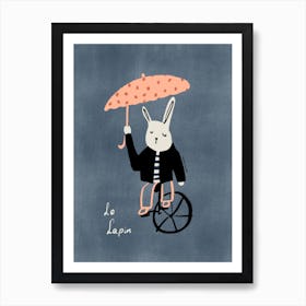 Le Lapin Kids Art Print