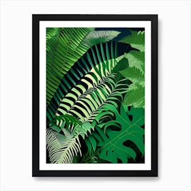 Australian Tree 1 Fern Vibrant Art Print