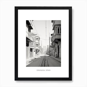 Poster Of Izmir, Turkey, Photography In Black And White 1 Art Print