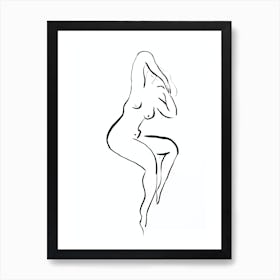 Woman silhouette III Art Print
